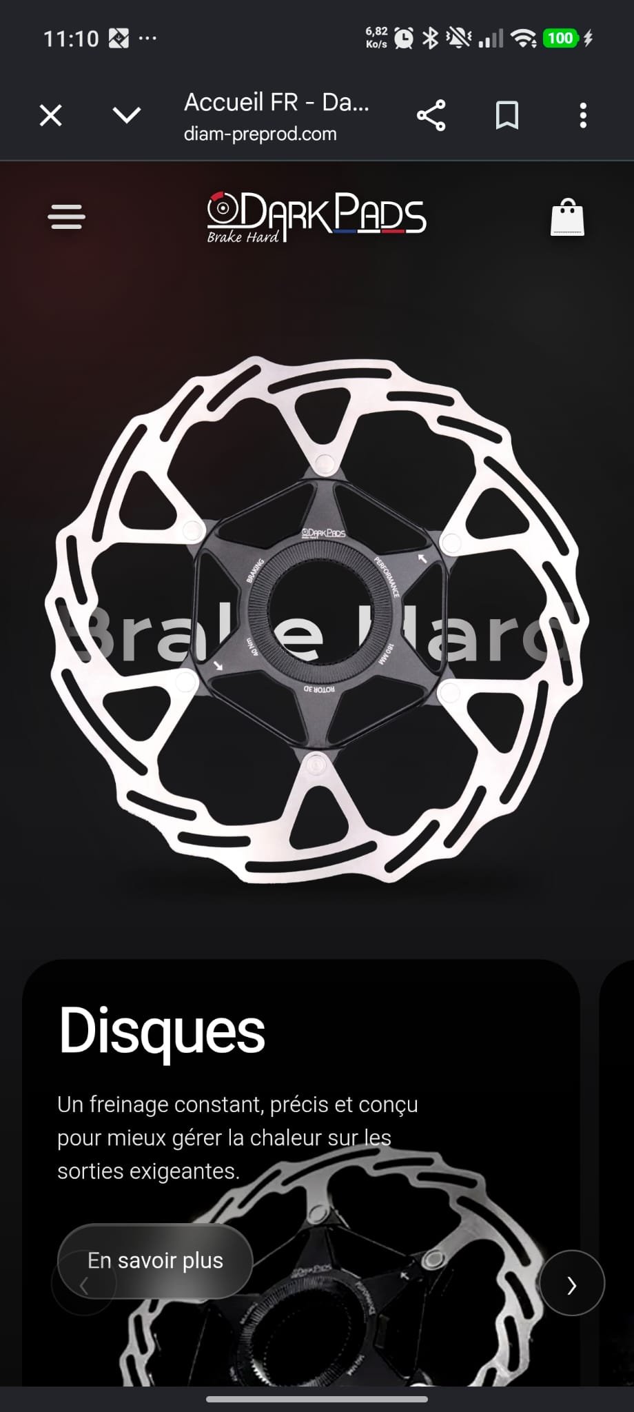 Version mobile du projet DarkPads