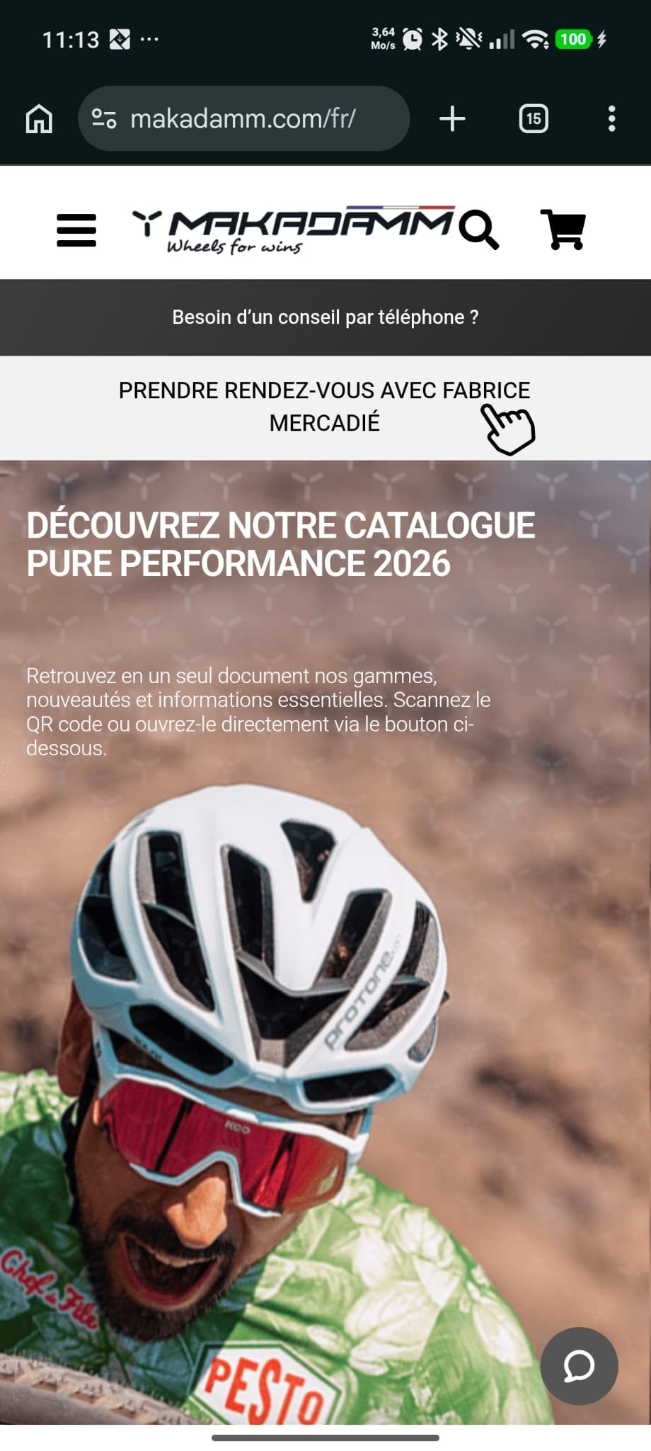 Makadamm sur mobile
